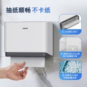 艾克（AIKE）衛生間紙巾盒商場廁所方形免打孔抽紙盒AK5101