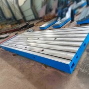 測(cè)功試驗(yàn)T型槽工作臺(tái)-T型槽鑄鐵平臺(tái)【河北北重機(jī)械鑄鐵平板】